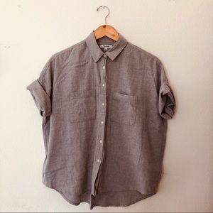 Madewell Courier Shirt in Light Grey